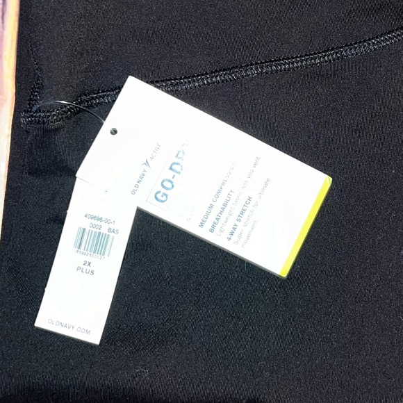 🖤NWT Old Navy Black Active Leggings 2X🖤 - Picture 4 of 4